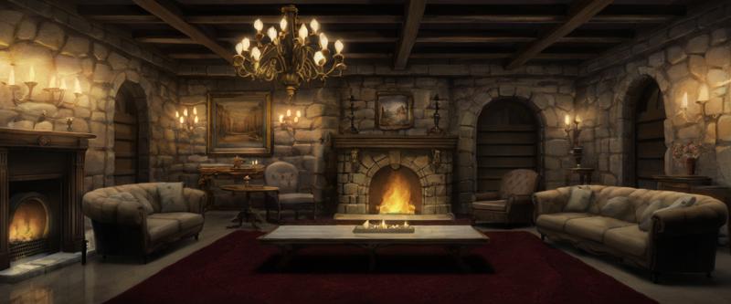 00088-3912183133-a stone castle interior during the middle of the night with chandeliers, fur rugs and a lit fireplace,  _lora_Detailed Interior.png